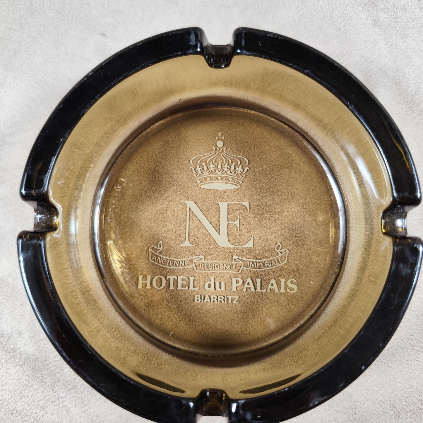 Cendrier Publicitaire en verre, Hôtel du Palais Biarritz, Made in France, Vintage 1980