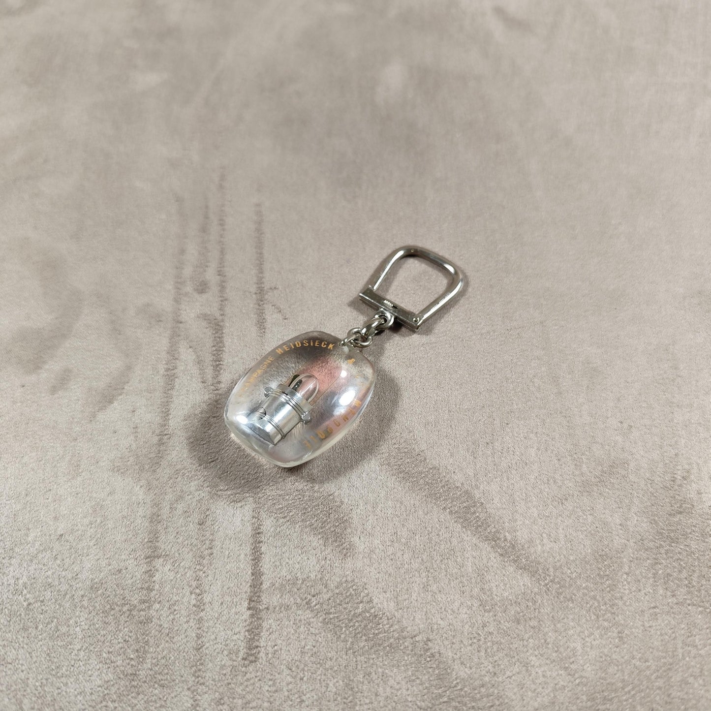 Porte clés Bourbon à bulle Champagne Heidsieck Monopole Made in France Vintage 1970