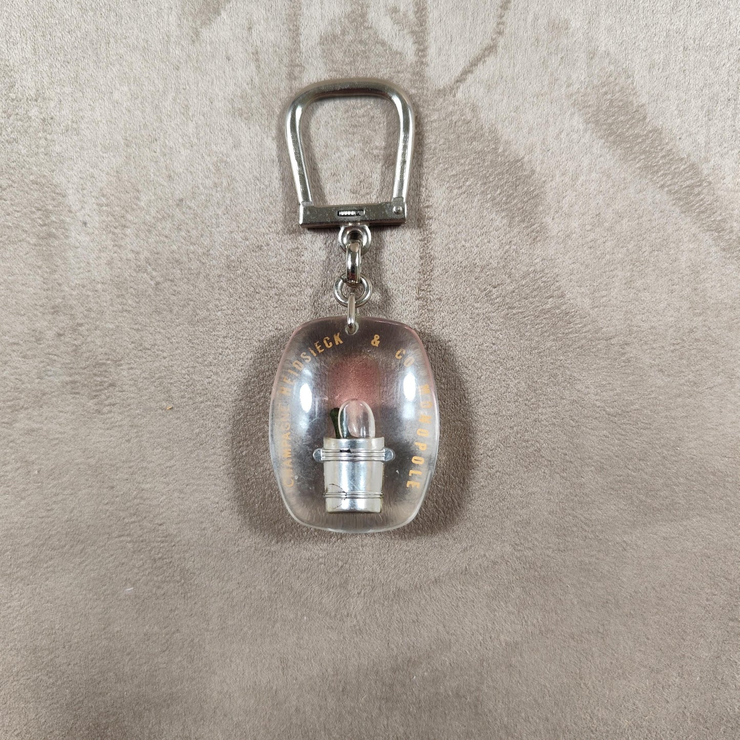 Porte clés Bourbon à bulle Champagne Heidsieck Monopole Made in France Vintage 1970