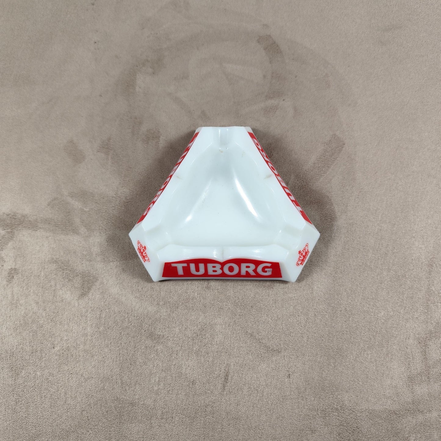 Cendrier Publicitaire en Opalex, Tuborg Bière, Made in France, Vintage 1980