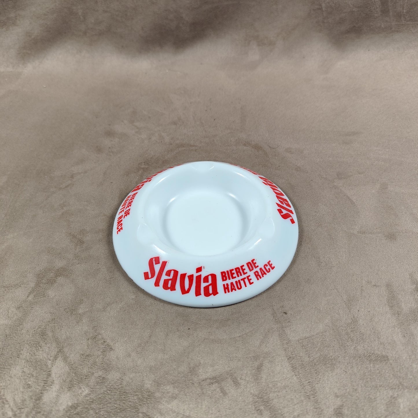 Cendrier en verre La Slavia Made in France Vintage 1970