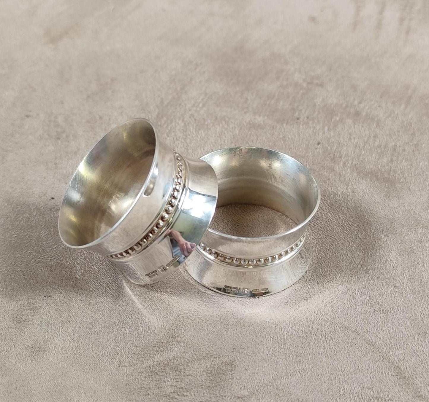 Rond de Serviette Christofle en Métal Argenté Made in France Vintage