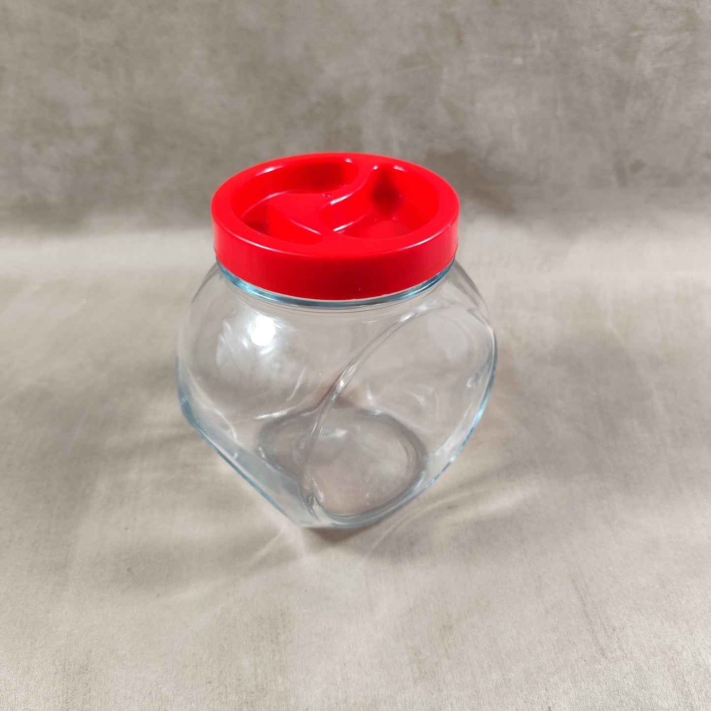 Bonbonnière, Bocal à biscuit en verre Pasabahce Made in Italy Vintage 1980