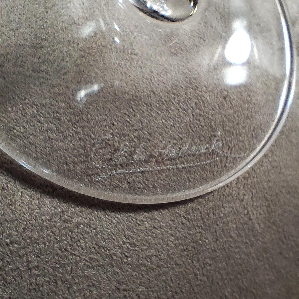 RARE Service de 6 flutes à champagne Rare Champagne Charles-Heidsieck en cristal Made in France Vintage 1980