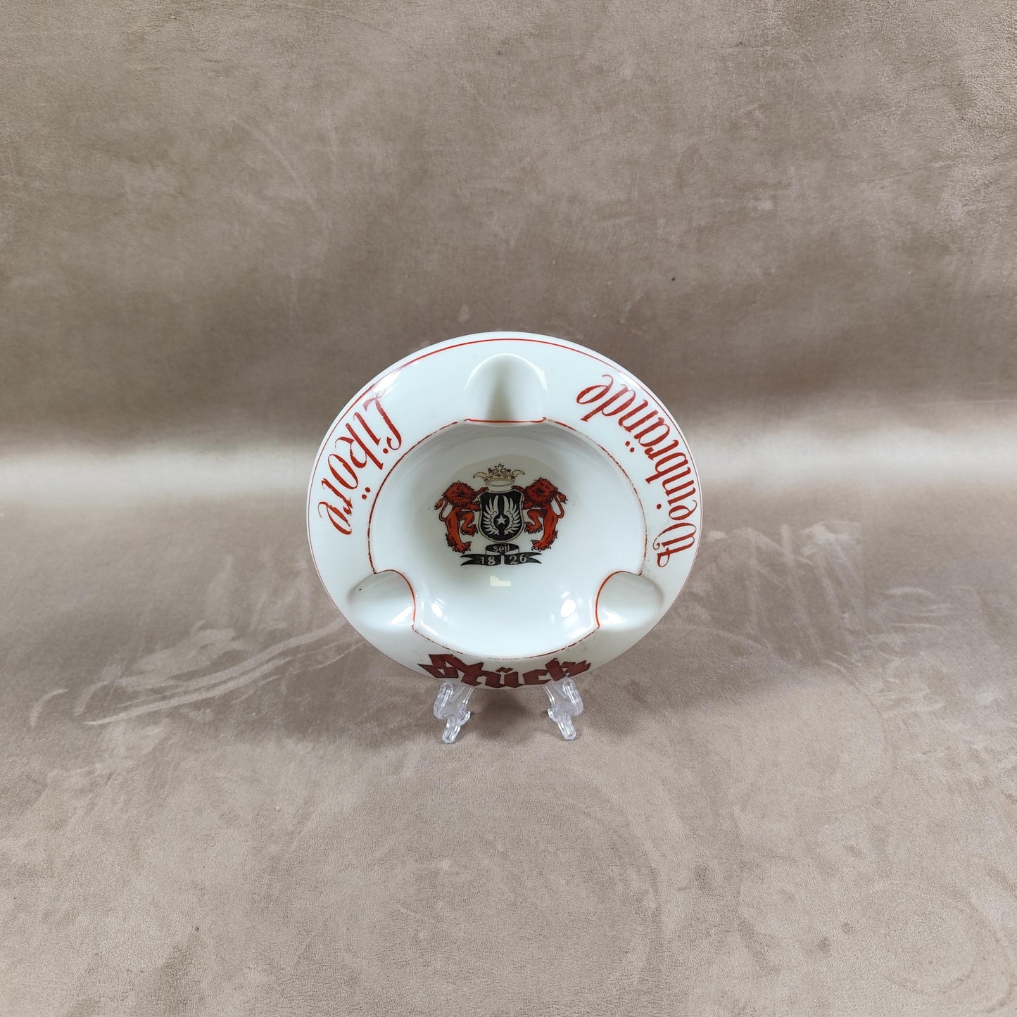 Cendrier Publicitaire Liqueur Stuck en faience par Savaria Made in France Vintage 1970