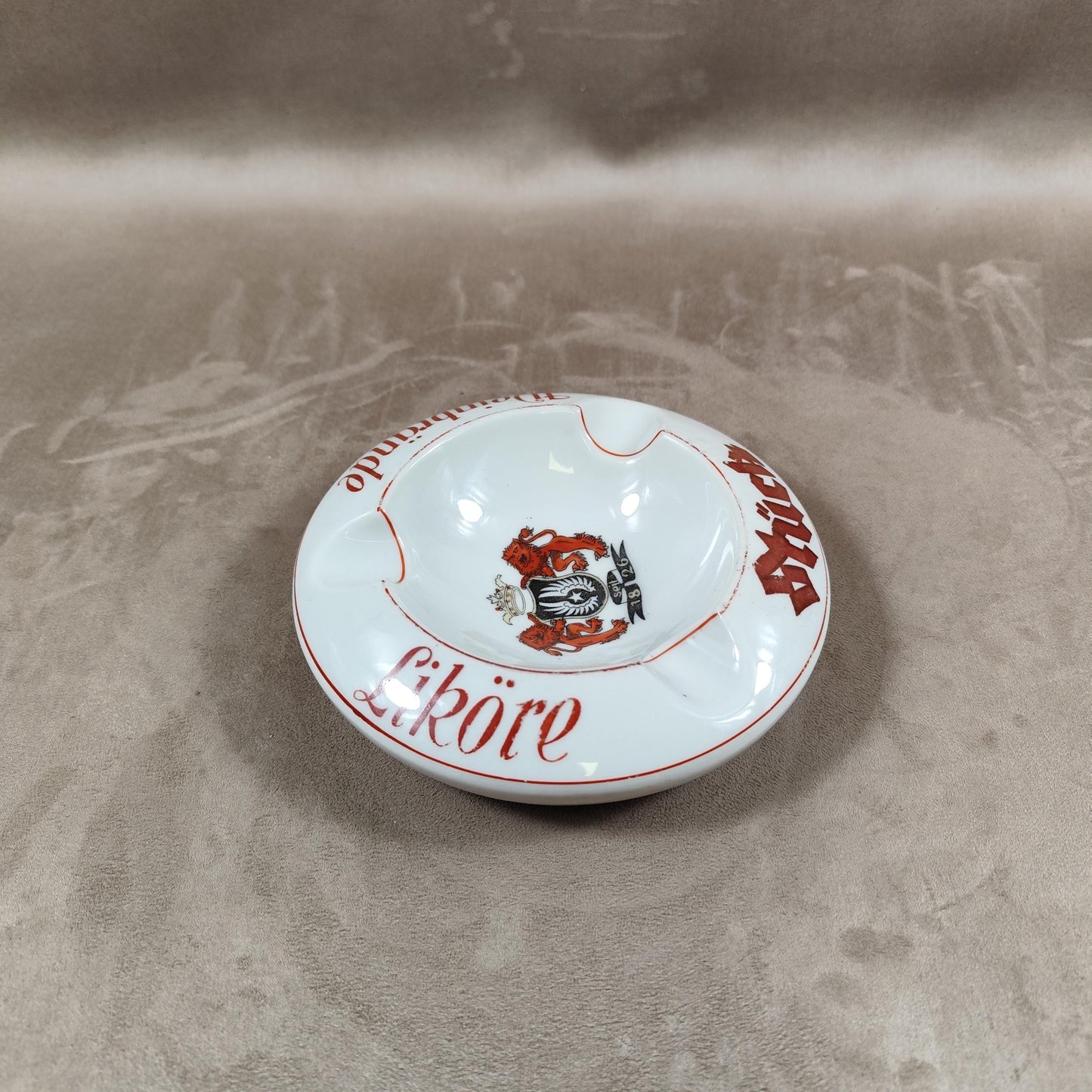 Cendrier Publicitaire Liqueur Stuck en faience par Savaria Made in France Vintage 1970