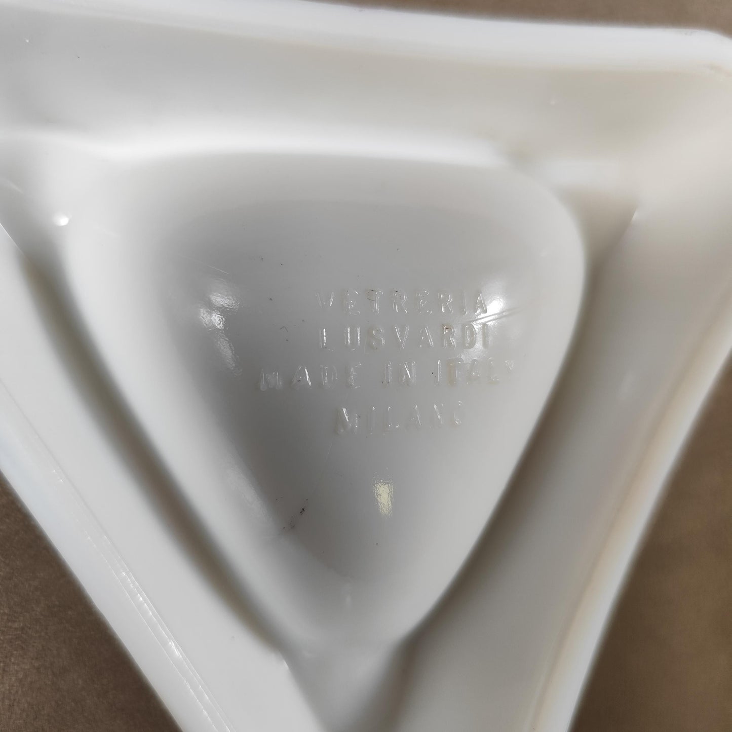Cendrier publicitaire MARTINI en verre Made in France vintage 1980