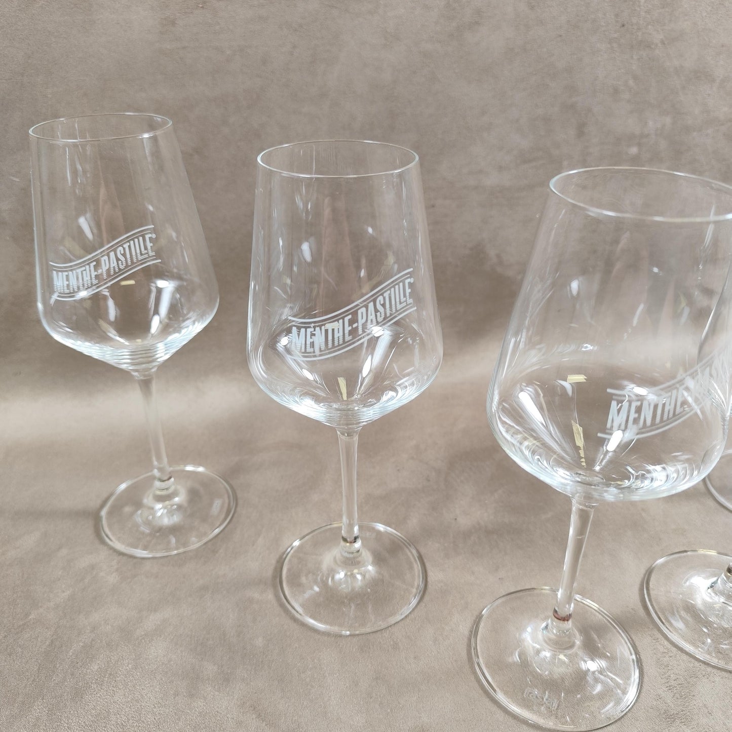 Lot de 6 verres vintage Menthe Pastille en verre Made in France Vintage 1990