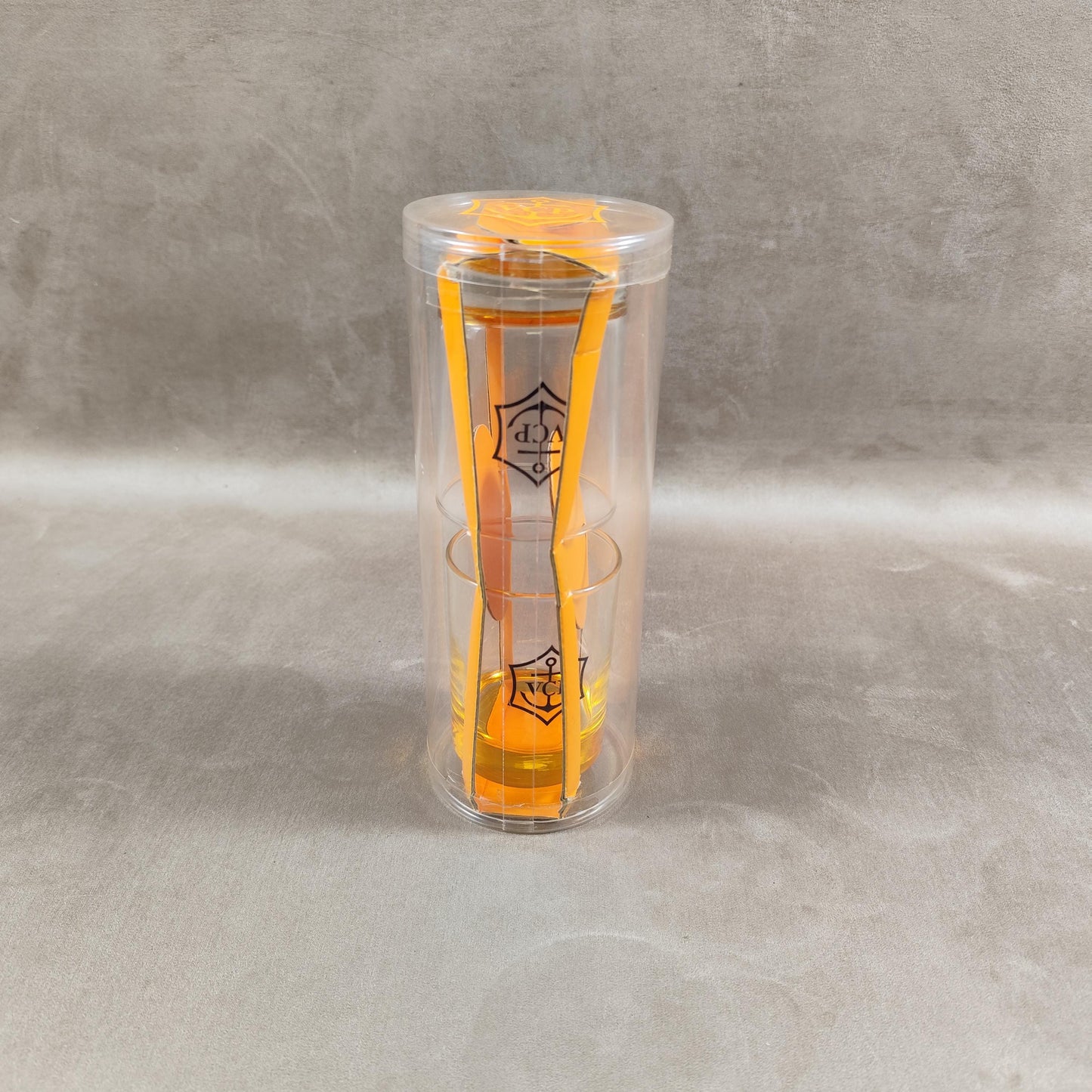 Lot de 2 Verres à eau Veuve Clicquot ligne trendy Made in France Vintage 1990