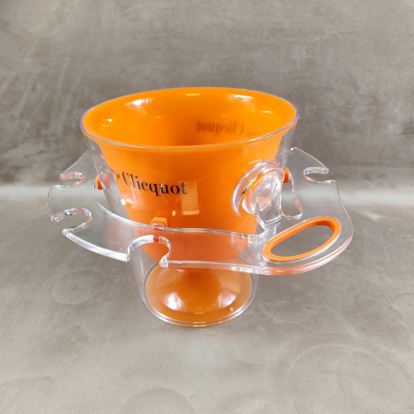VERY RARE Veuve Clicquot seau à champagne de la gamme Trendy avec un porte flutes integré Made in France Vintage 1990
