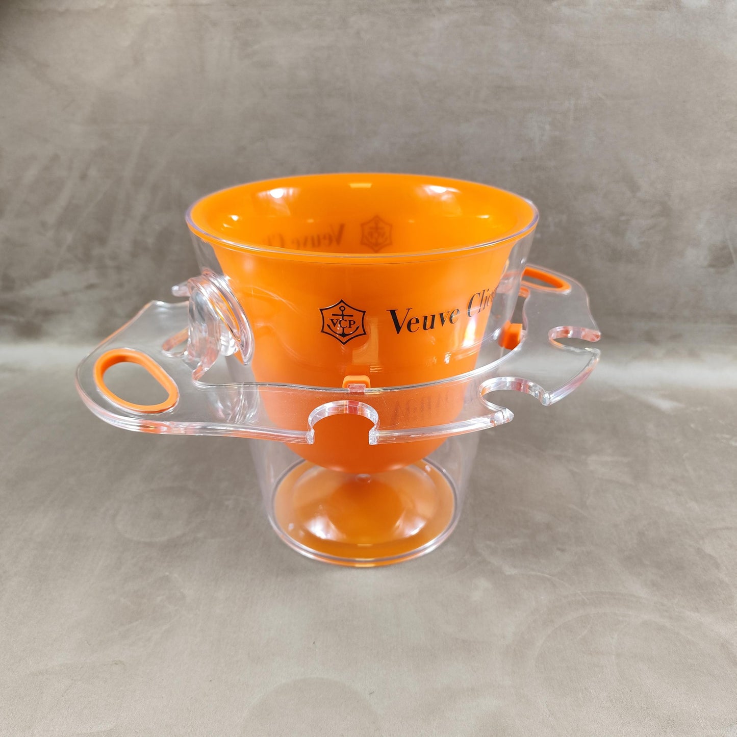 VERY RARE Veuve Clicquot seau à champagne de la gamme Trendy avec un porte flutes integré Made in France Vintage 1990