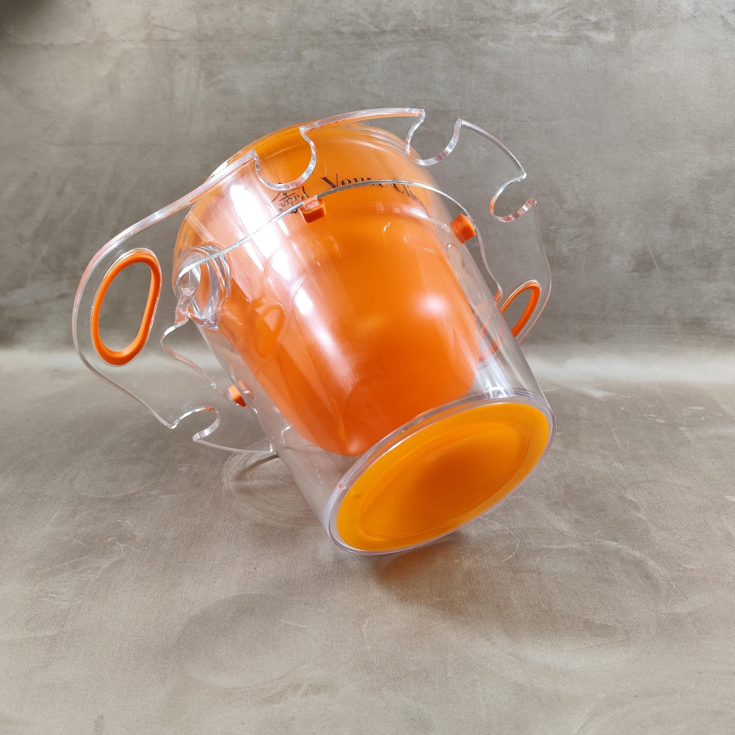 VERY RARE Veuve Clicquot seau à champagne de la gamme Trendy avec un porte flutes integré Made in France Vintage 1990