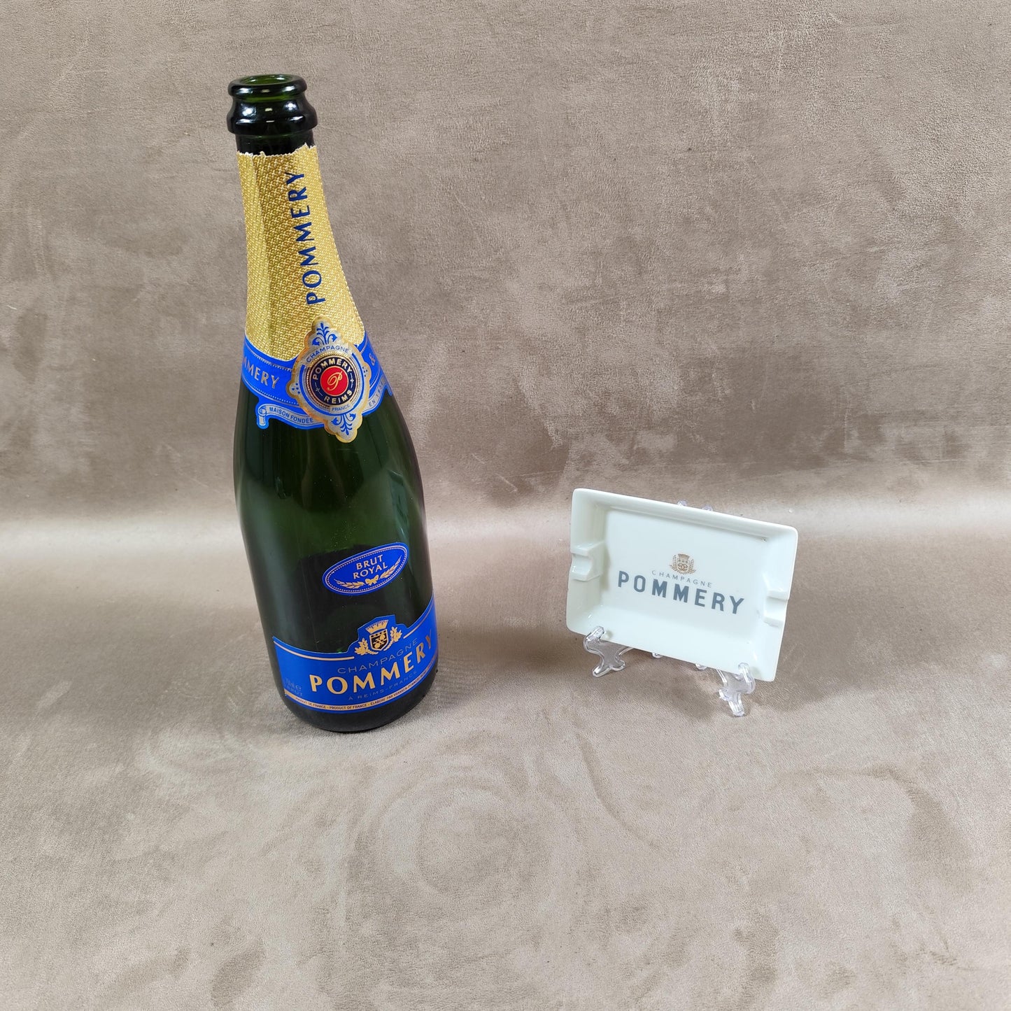 Cendrier publicitaire Champagne Pommery par Artoria Made in France Vintage 1970