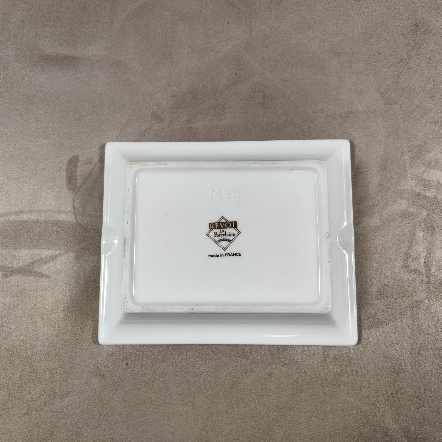 RARE Cendrier Publicitaire Champagne Ruinart en porcelaine par Revol Made in France Vintage 1970
