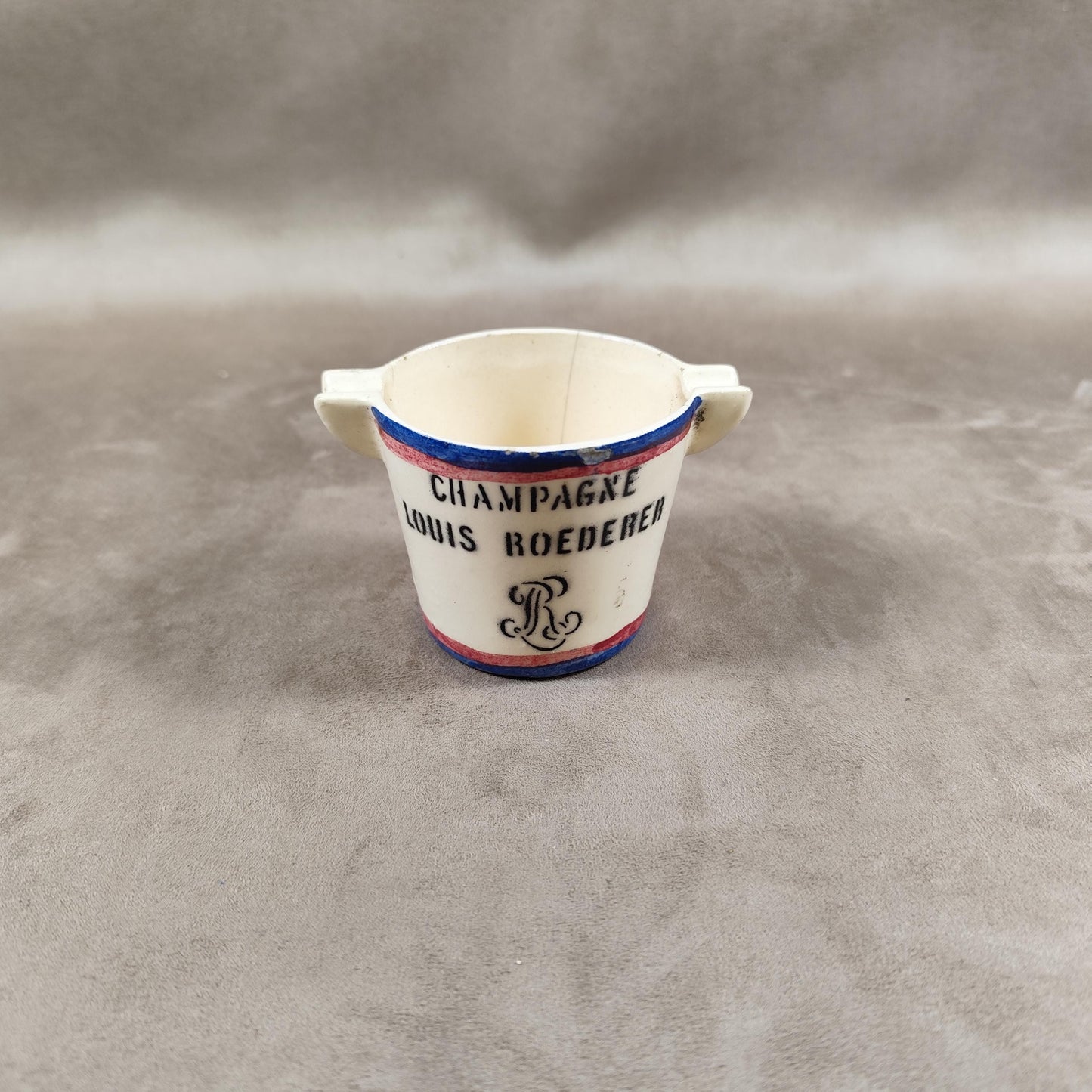 Cendrier Publicitaire Champagne Louis Roederer en forme de seau à champagne Made in France Vintage 1970