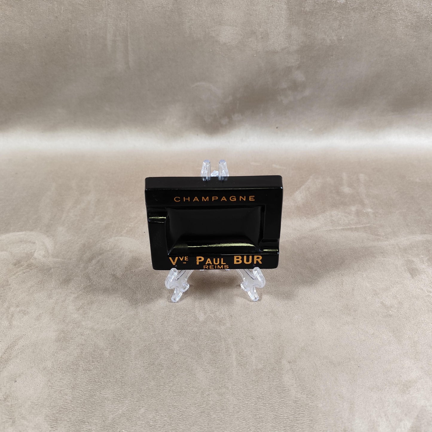 Cendrier Publicitaire Champagne Veuve Paul Bur en opalex Made in France Vintage 1970