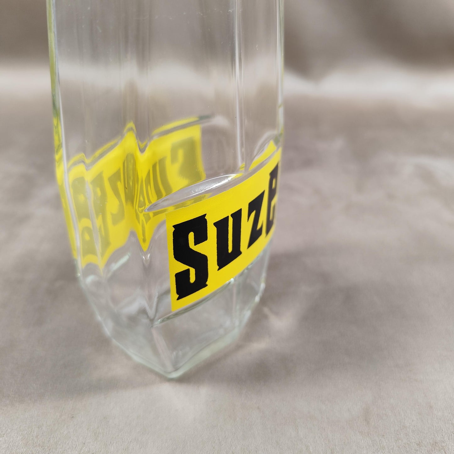 Cruche en verre Suze vintage Made in France 1950