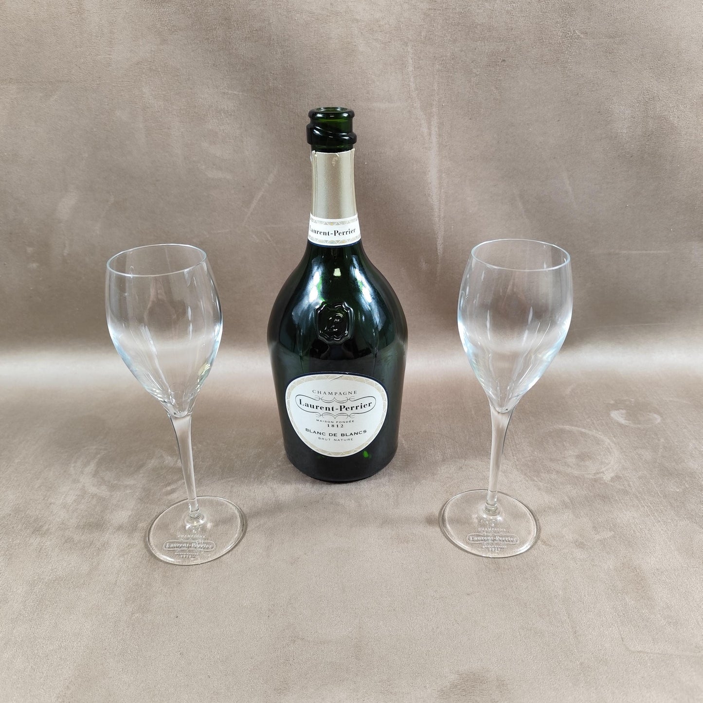 Lot de 2 Flûtes Laurent-Perrier Made in France Vintage 1970