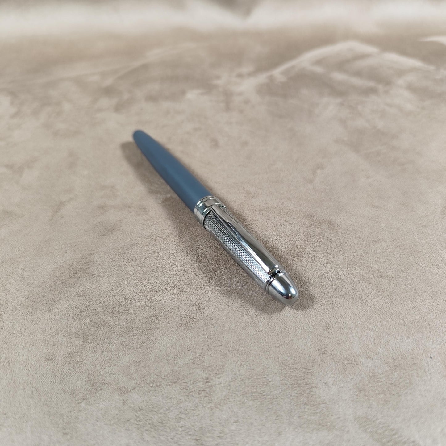 Stylo bille roller Champagne TAITTINGER en métal Made in France Vintage 1980