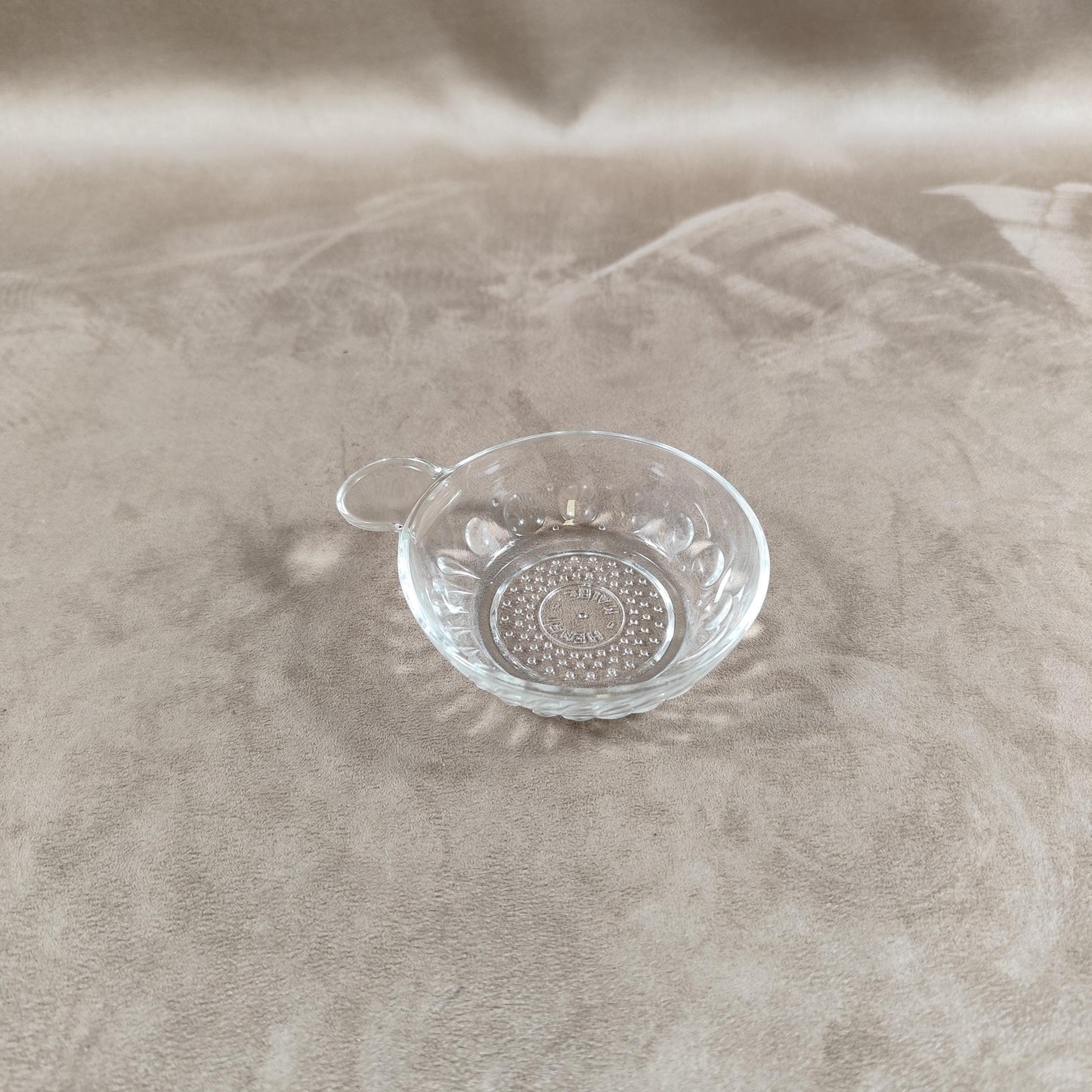 Tastevin en verre Made in France Vintage 1970