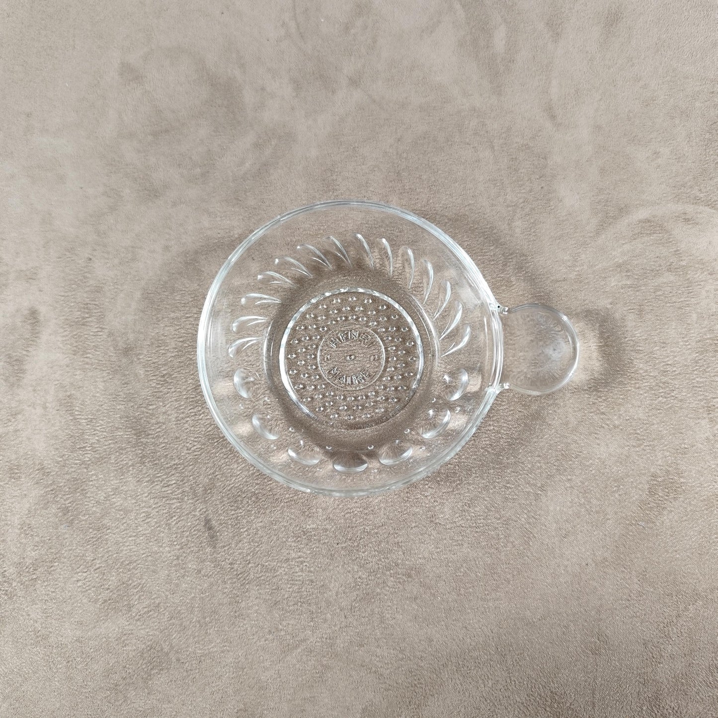 Tastevin en verre Made in France Vintage 1970