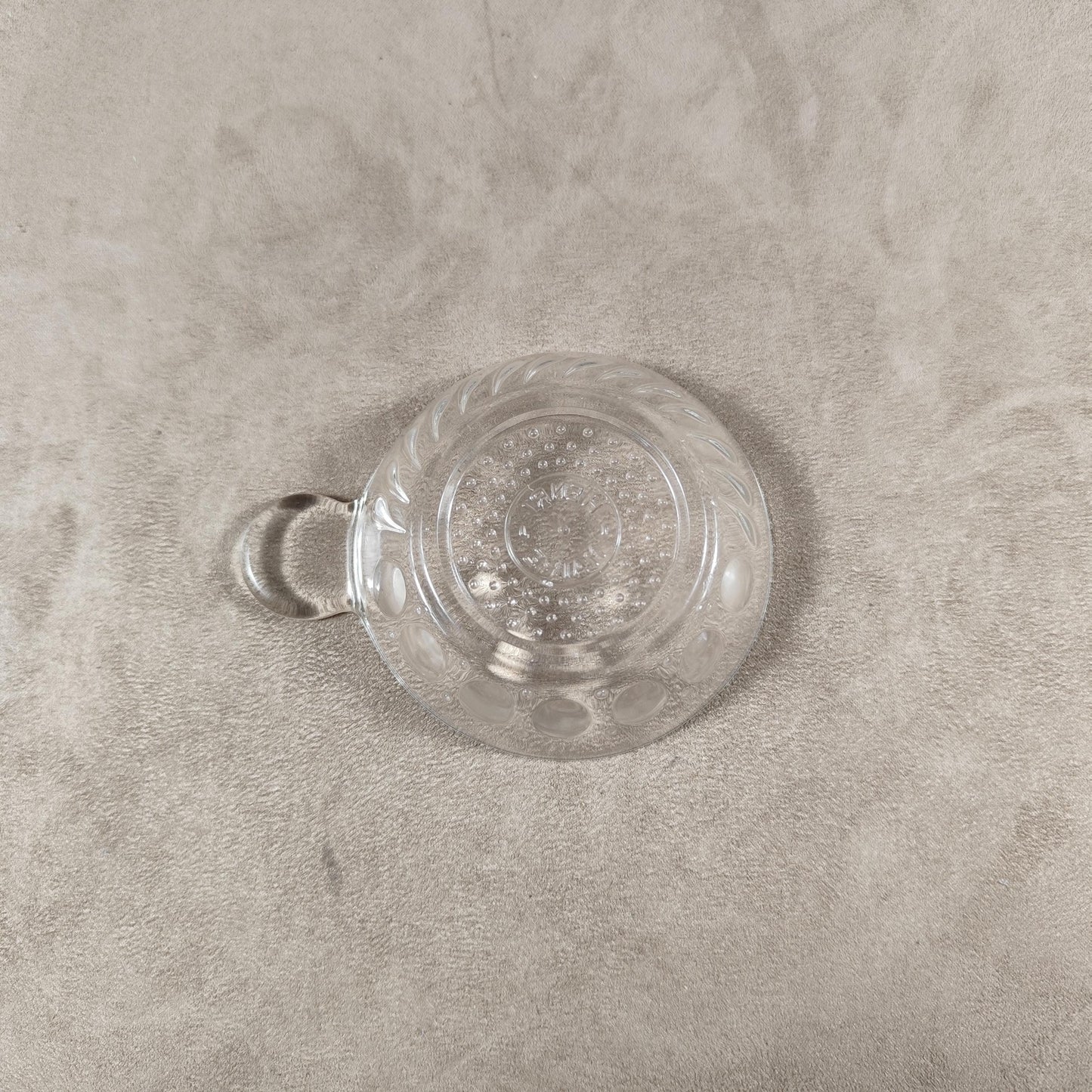 Tastevin en verre Made in France Vintage 1970