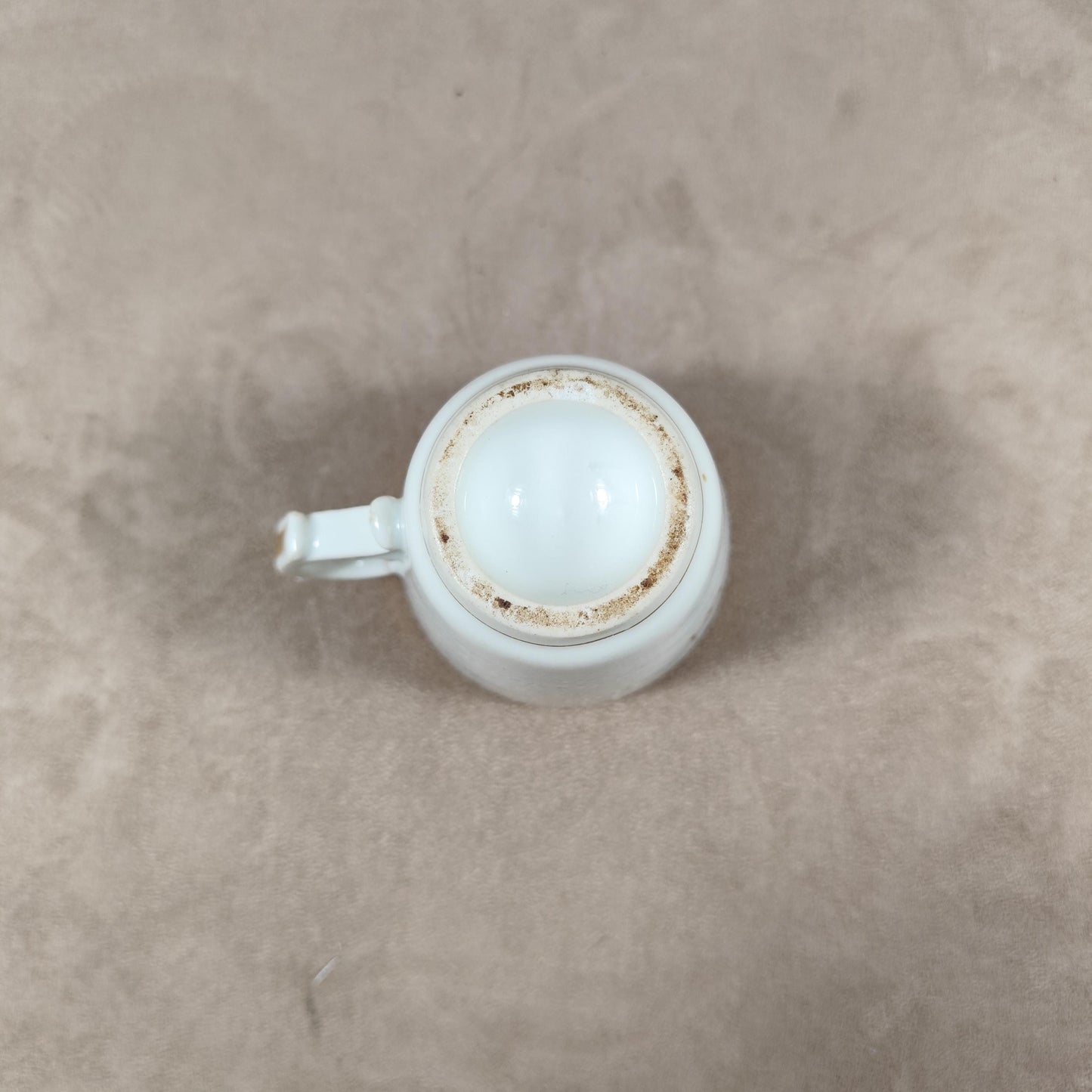 Tasse Brûlot ancienne Loiselet en faïence blanche Made in France Vintage 1920