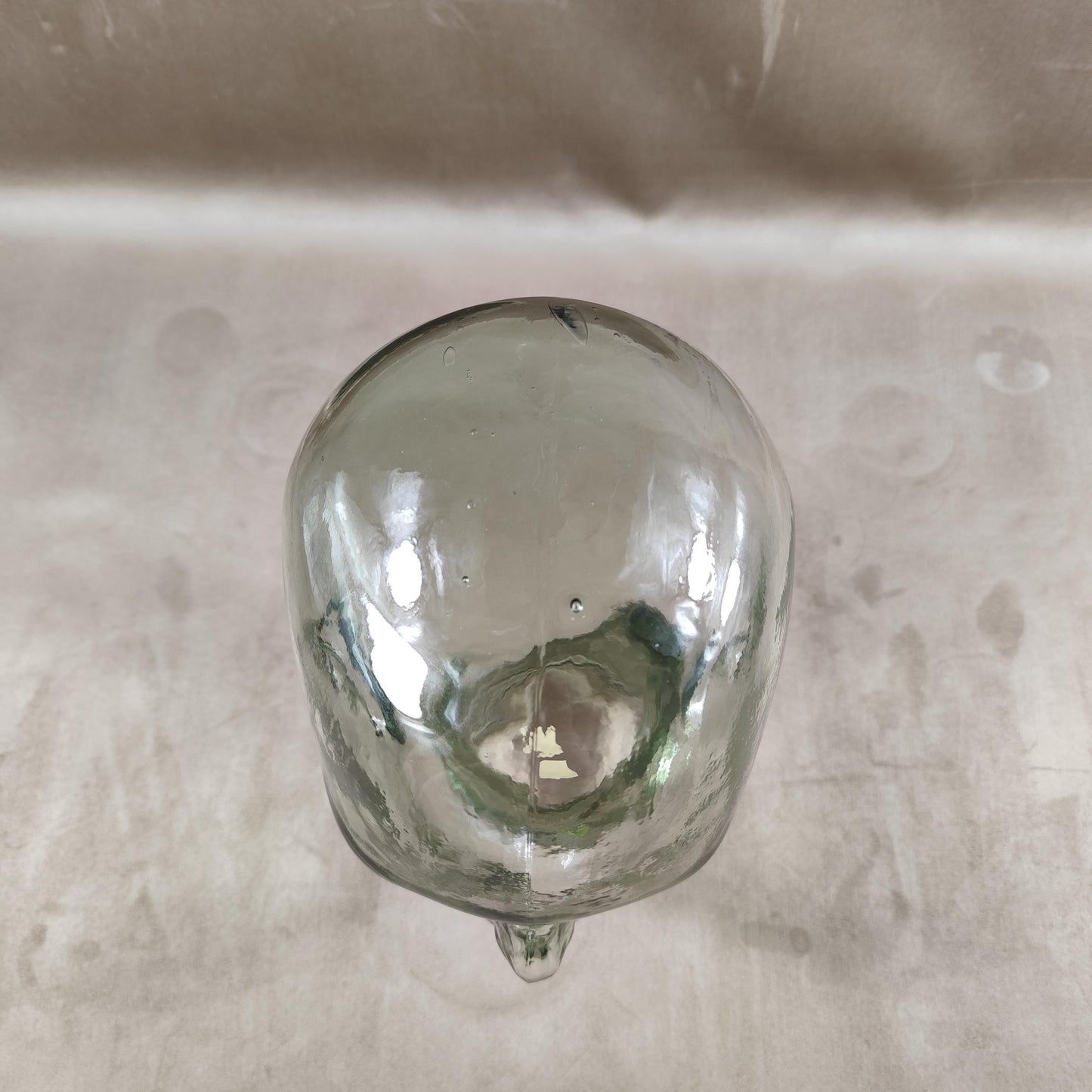 VERY RARE Tête Marotte Porte Chapeau en verre Made in France Vintage 1900
