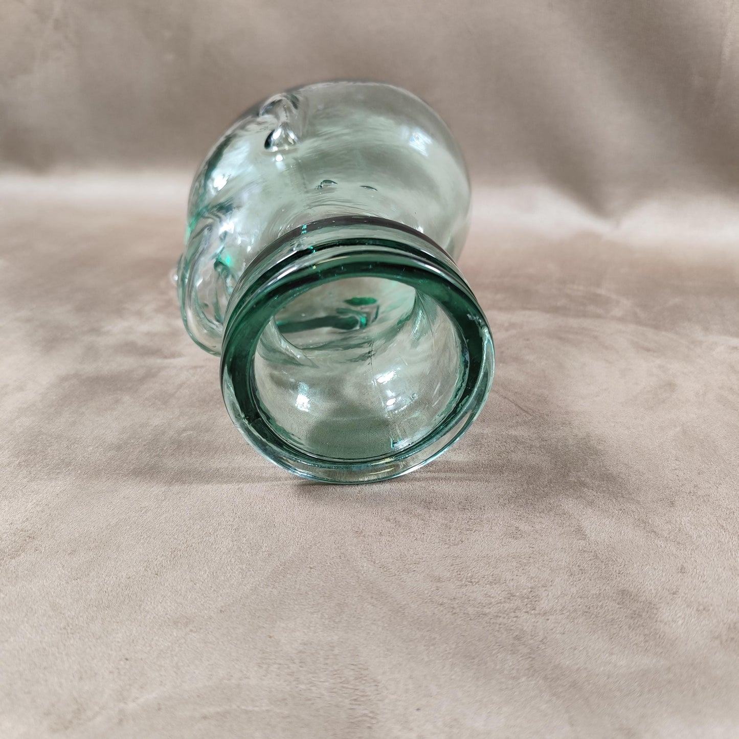 VERY RARE Tête Marotte Porte Chapeau en verre Made in France Vintage 1900