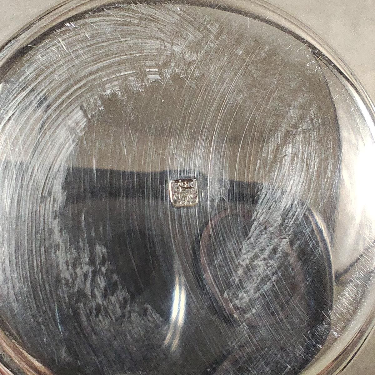 Timbale de baptême en métal argenté Poinçon d'orfèvre Noël Collet Made in France Vintage 1920