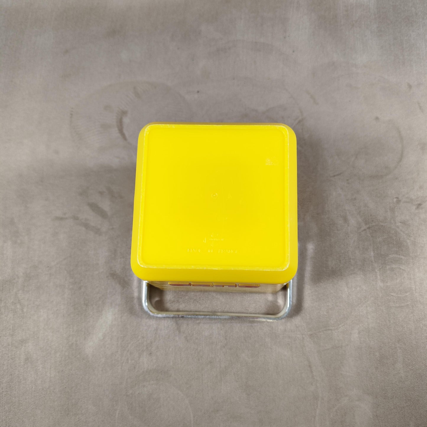 RARE Seau à glaçons en plastique jaune Suze Made in France vintage 1970
