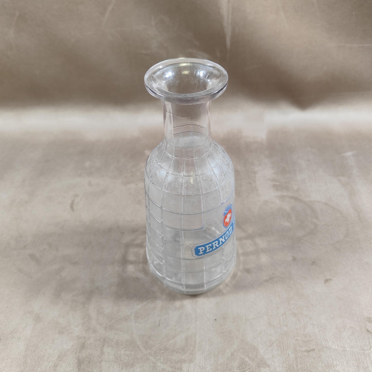 Carafe à eau Pernod Fils en verre Made in France Vintage 1950
