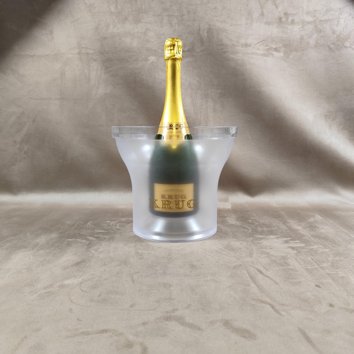 RARE Seau à Champagne KRUG en Plexiglas vintage Made in France 1980