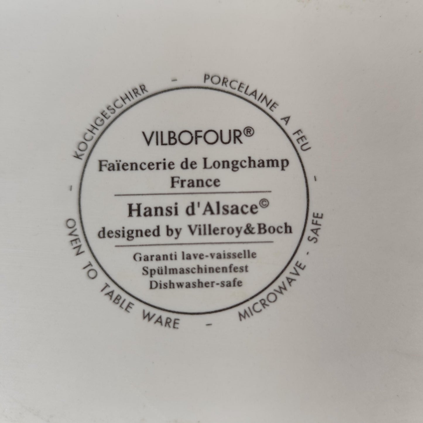 Service à café Hansi d'Alsace en porcelaine par Villeroy & Boch Made in France Vintage 1970