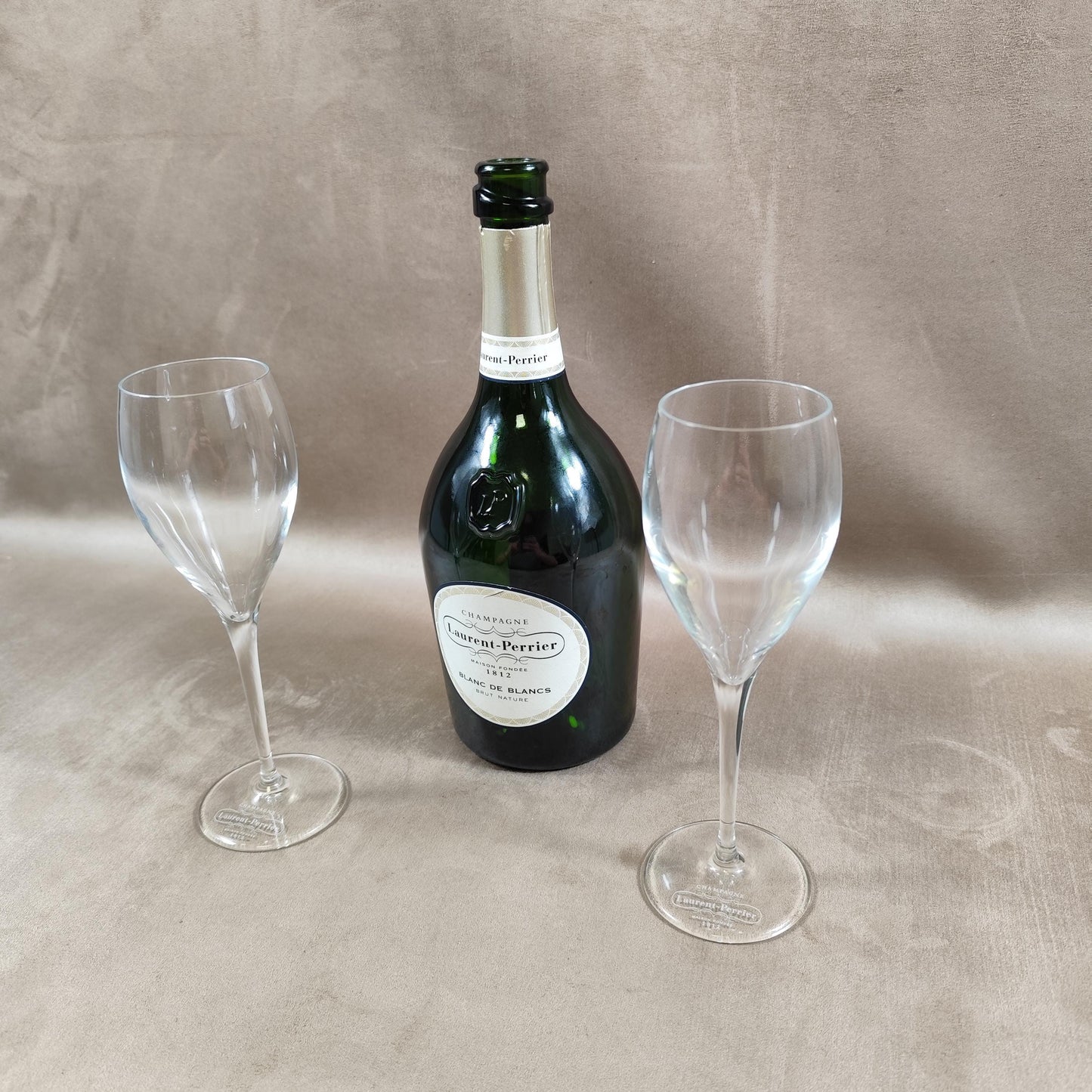 Lot de 2 Flûtes Laurent-Perrier Made in France Vintage 1970
