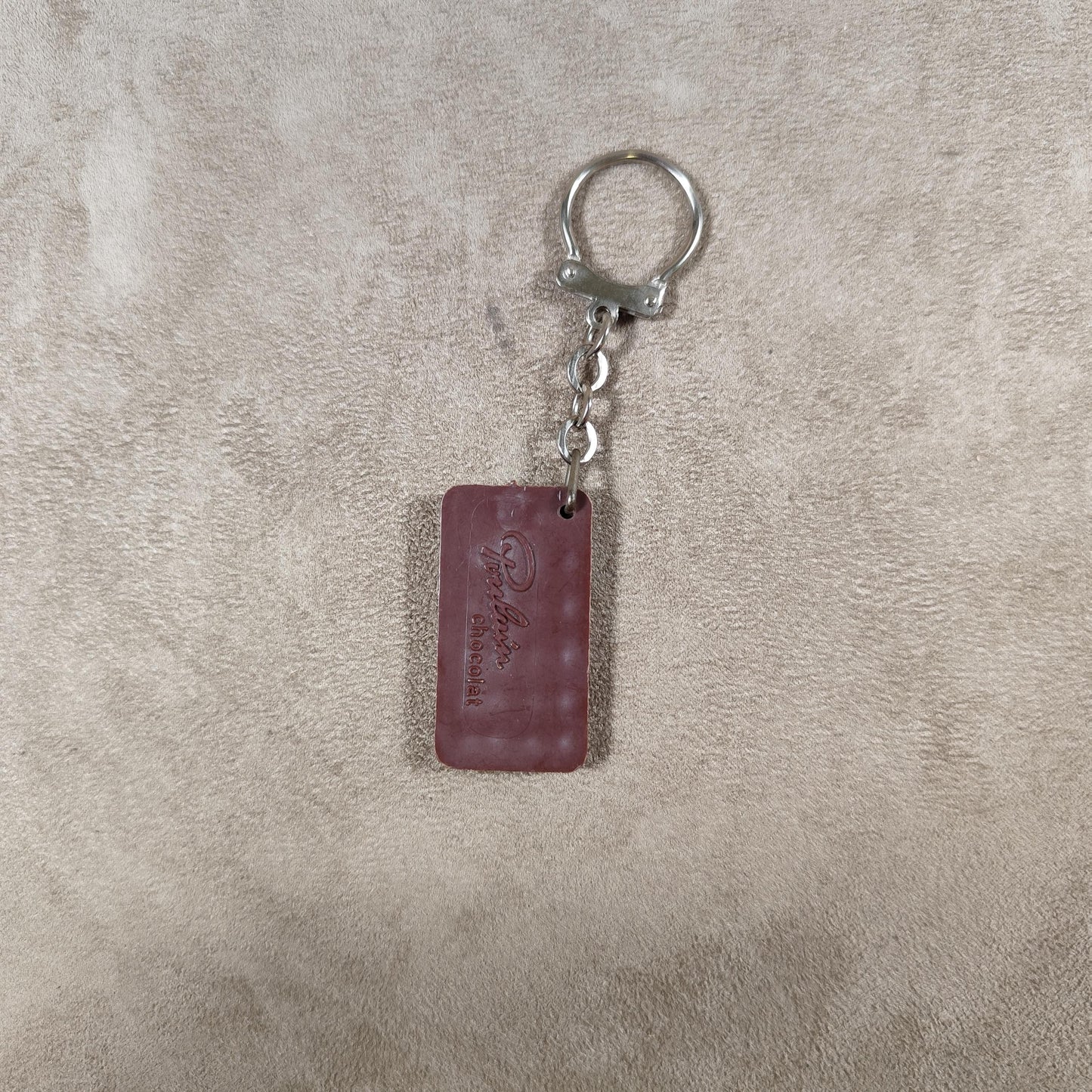 Porte clés Publicitaire Tablette de chocolat Poulain Made in France Vintage 1970