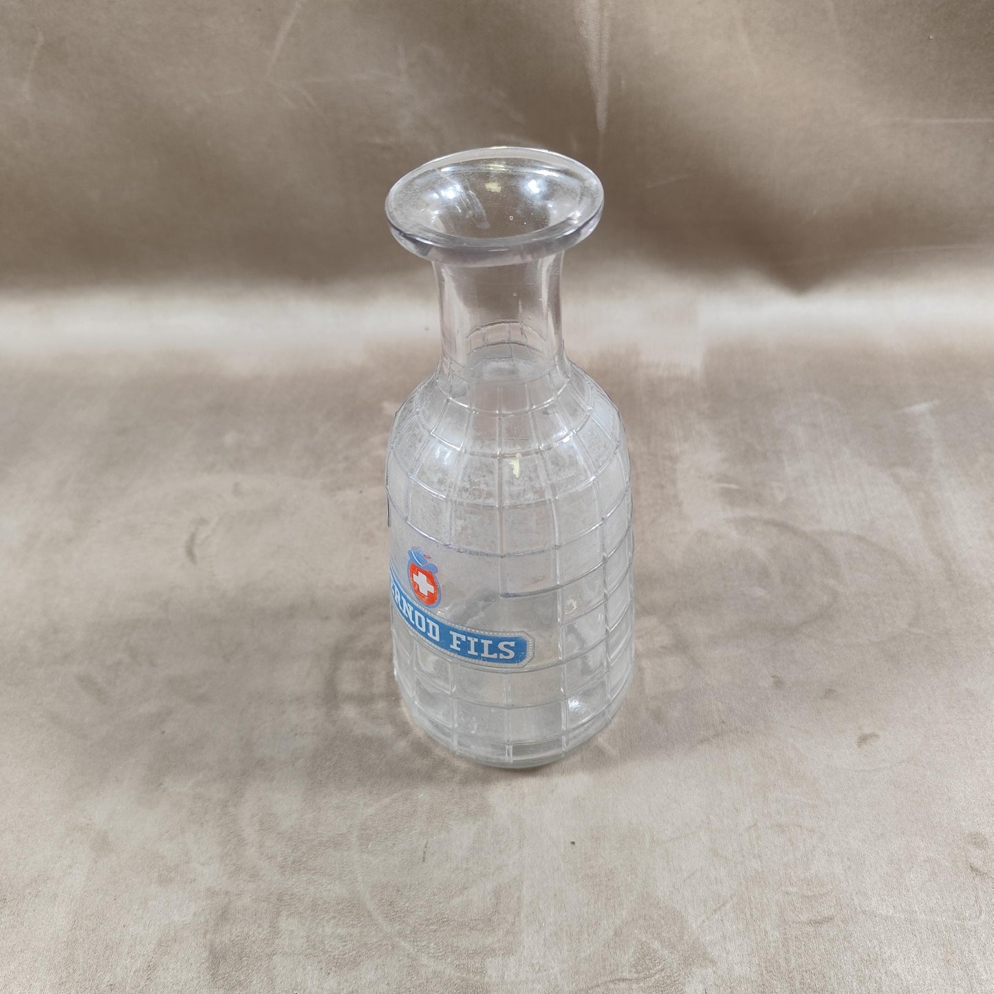 Carafe à eau Pernod Fils en verre Made in France Vintage 1950