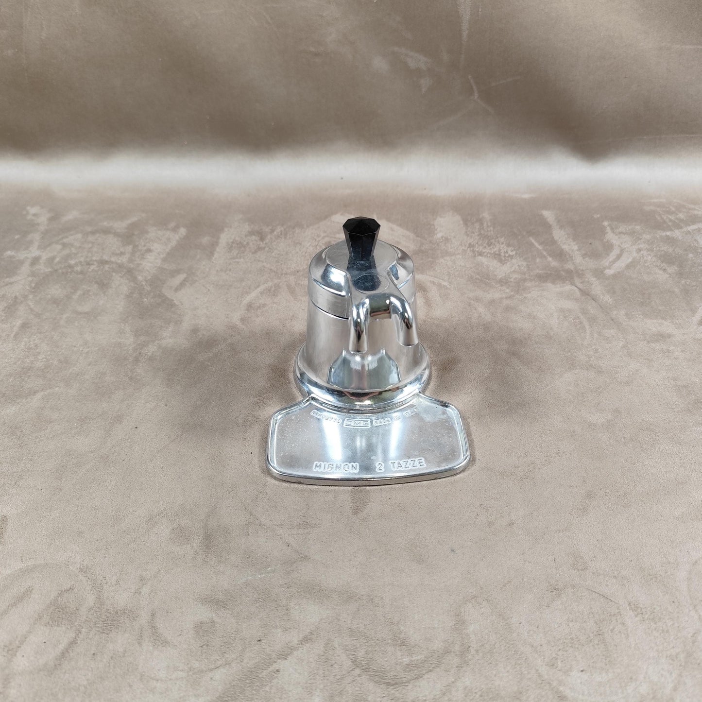Cafetière italienne de voyage MIGNON Bialetti 2 personnes en acier Made in Italy Vintage 1970