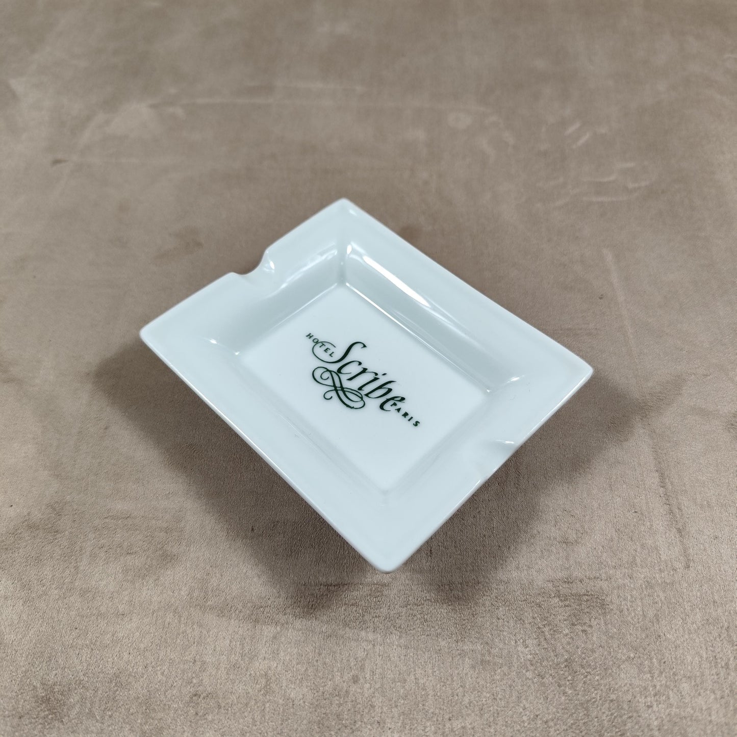 Cendrier Publicitaire Hotel Scribe Paris par Limoges Made in France Vintage 1970