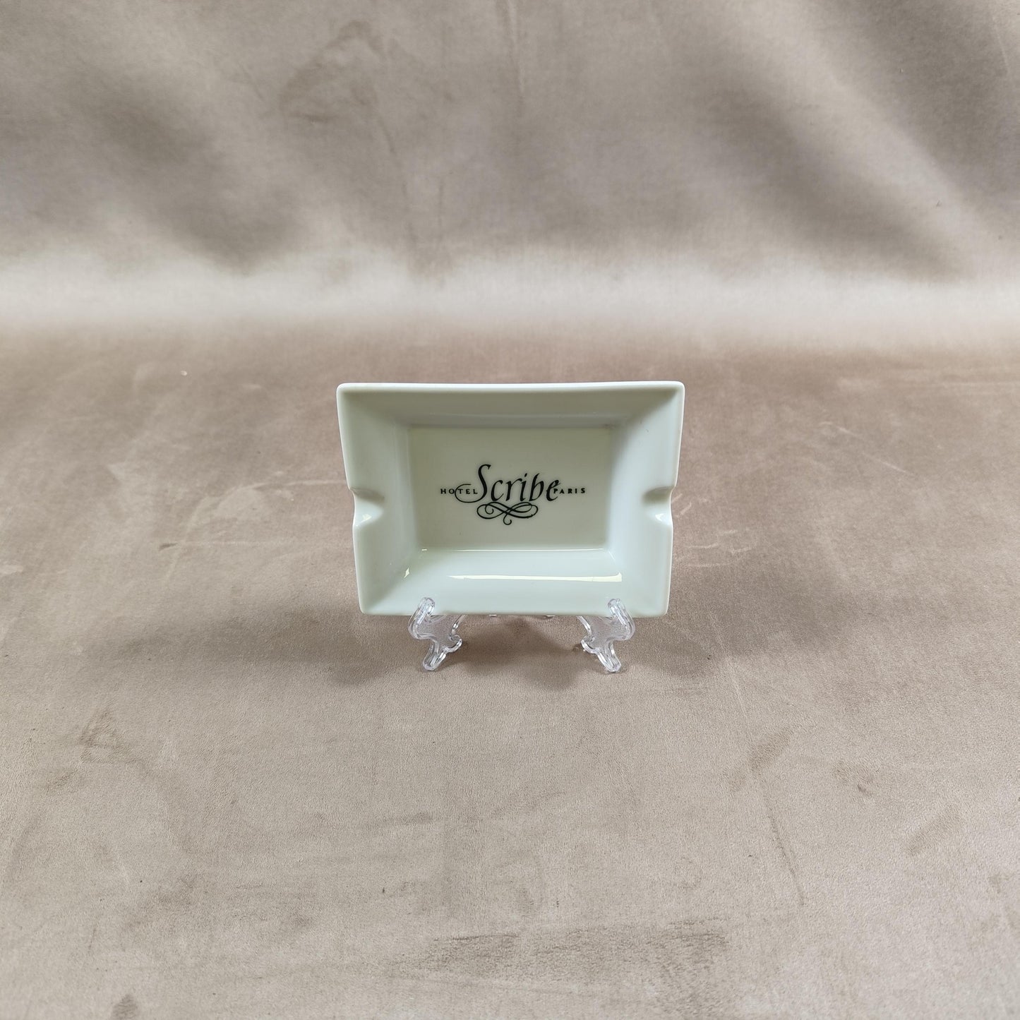 Cendrier Publicitaire Hotel Scribe Paris par Limoges Made in France Vintage 1970