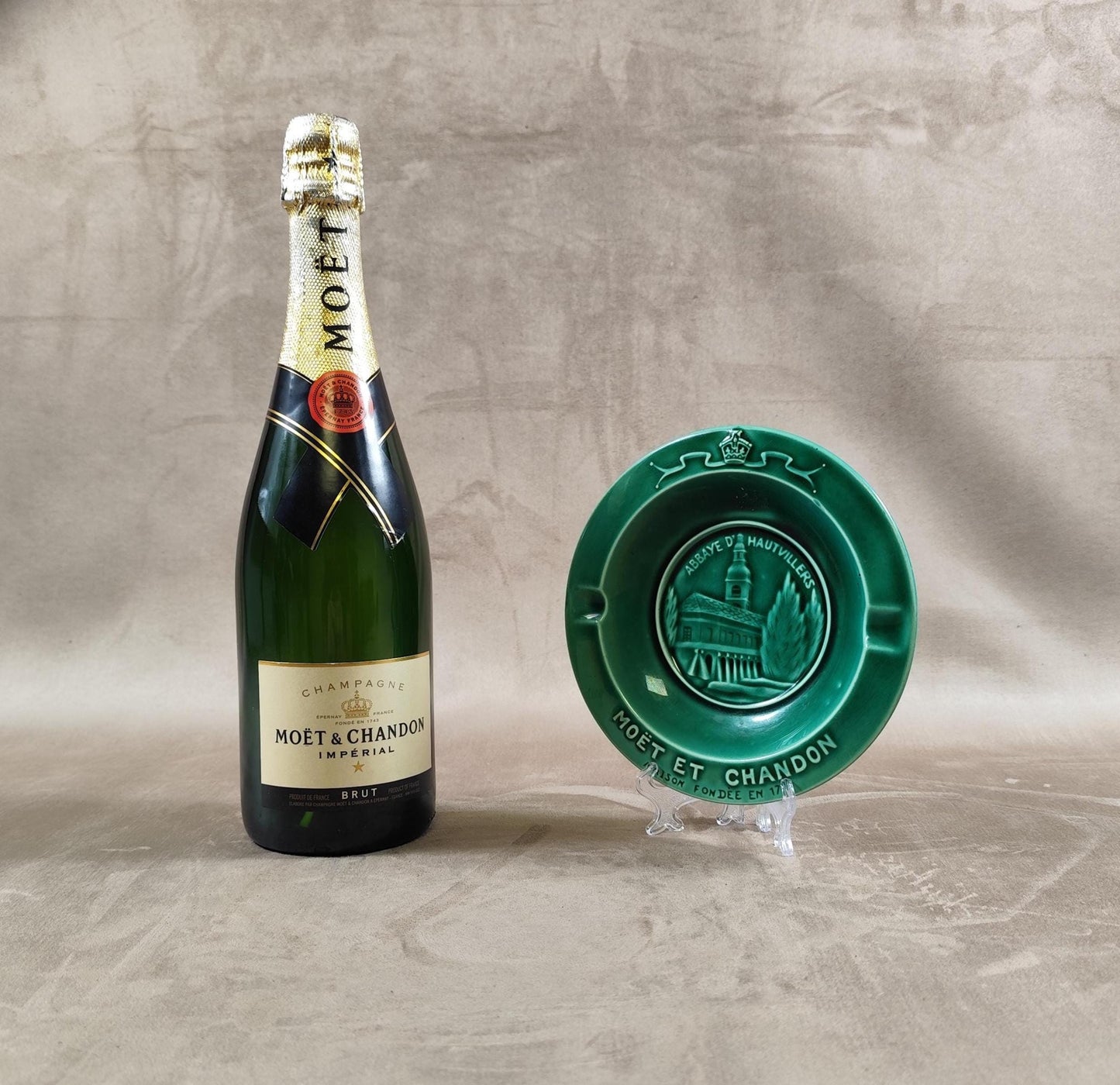 Cendrier Publicitaire Champagne Moët & Chandon Made in France Vintage 1960