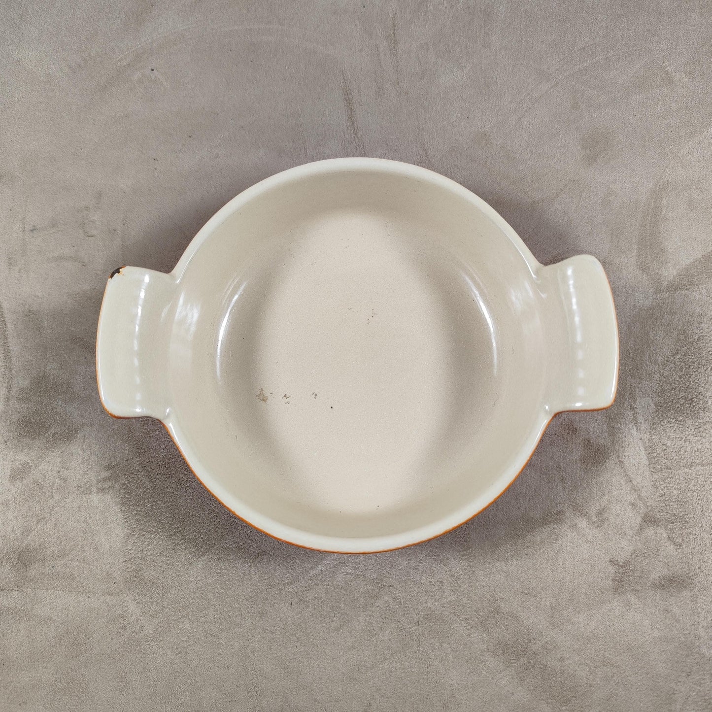 Plat LE CREUSET en fonte émaillée orange Made in France Vintage 1970