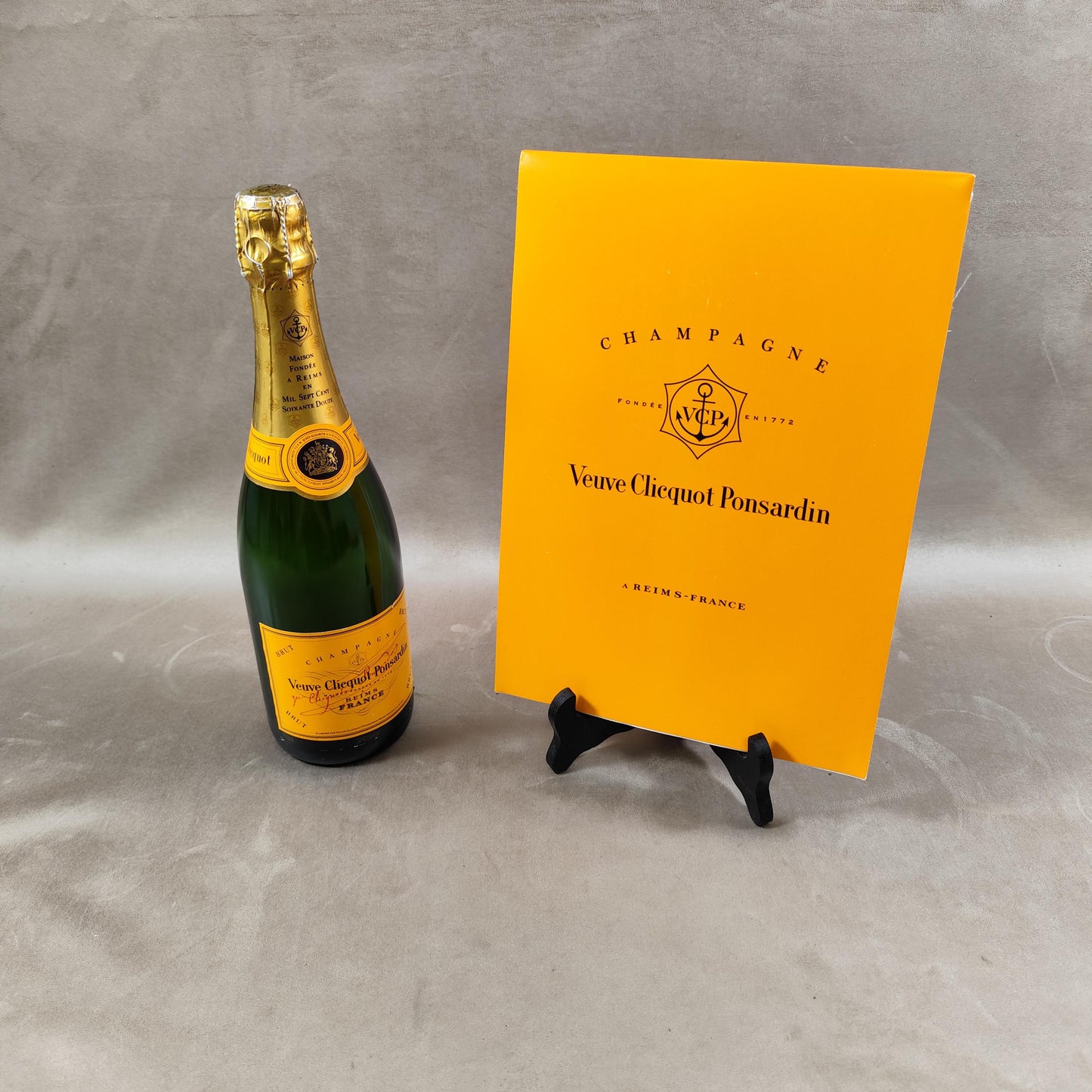 Bloc note A4, Carnet Champagne Veuve Clicquot Ponsardin Made in France Vintage 1990