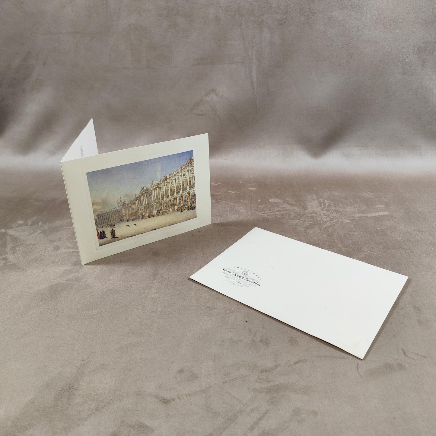 Enveloppe et carte Nouvel An Champagne Veuve Clicquot Made in France Vintage 1993