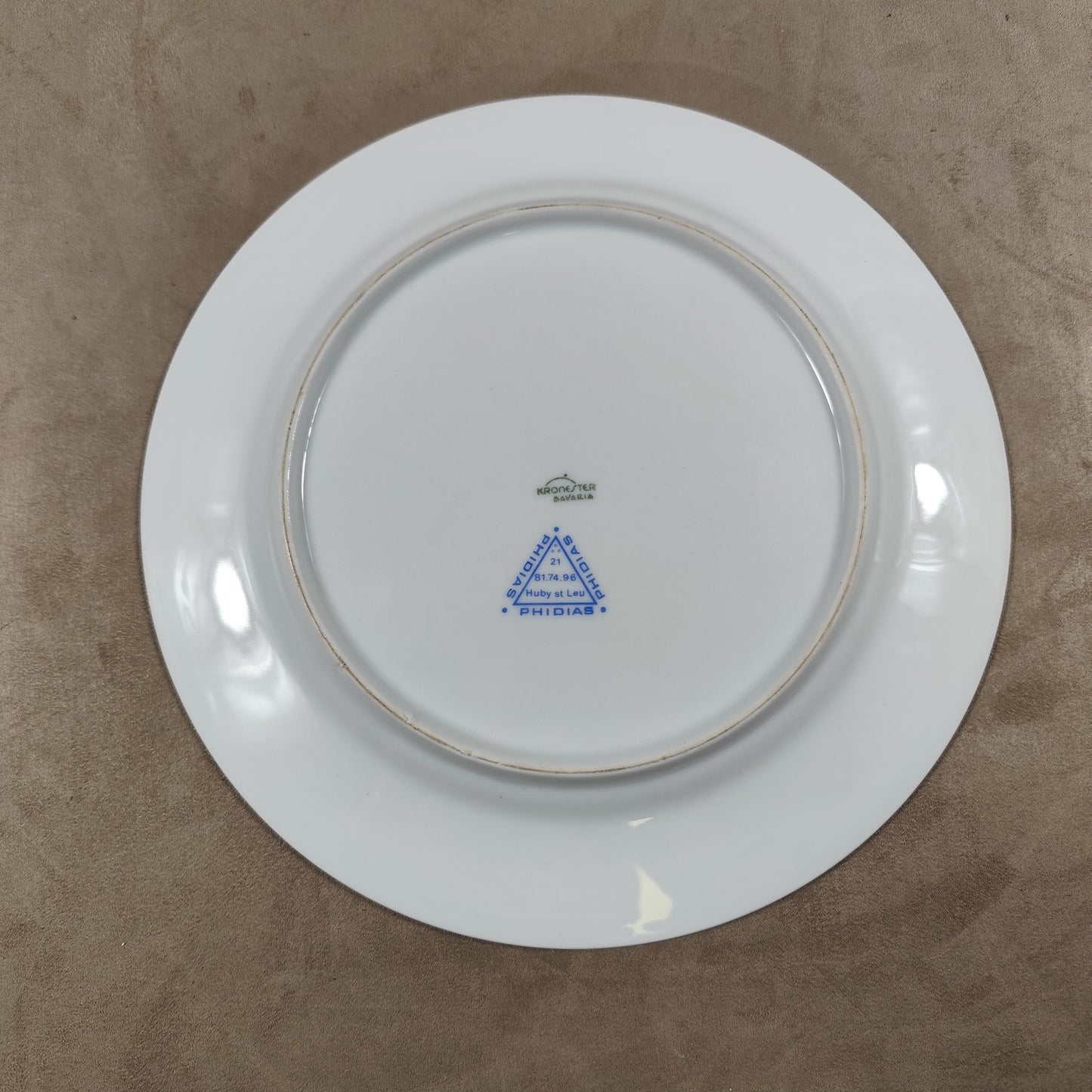 Assiette ancienne Maçonnique Jumelage Made in France Vintage 1994