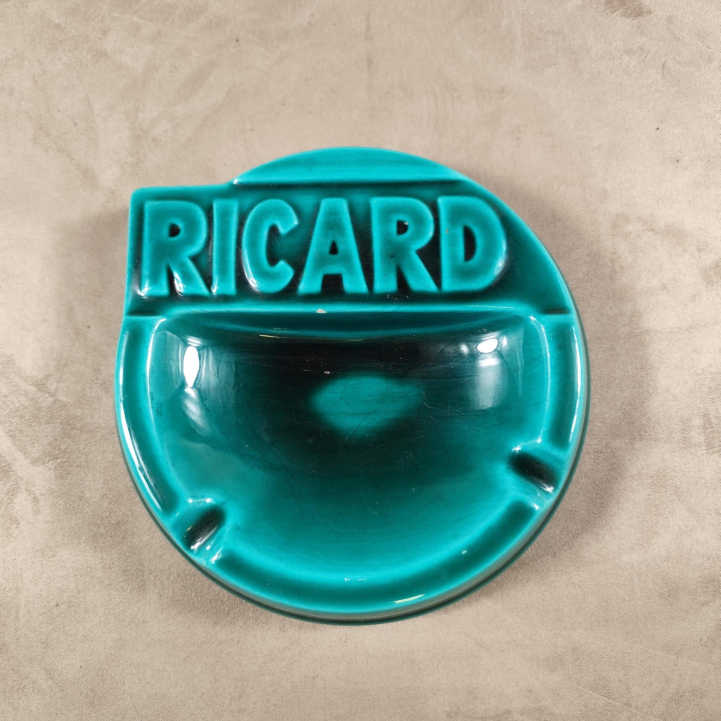 RARE Cendrier XXL Publicitaire RICARD Made in France Vintage 1970