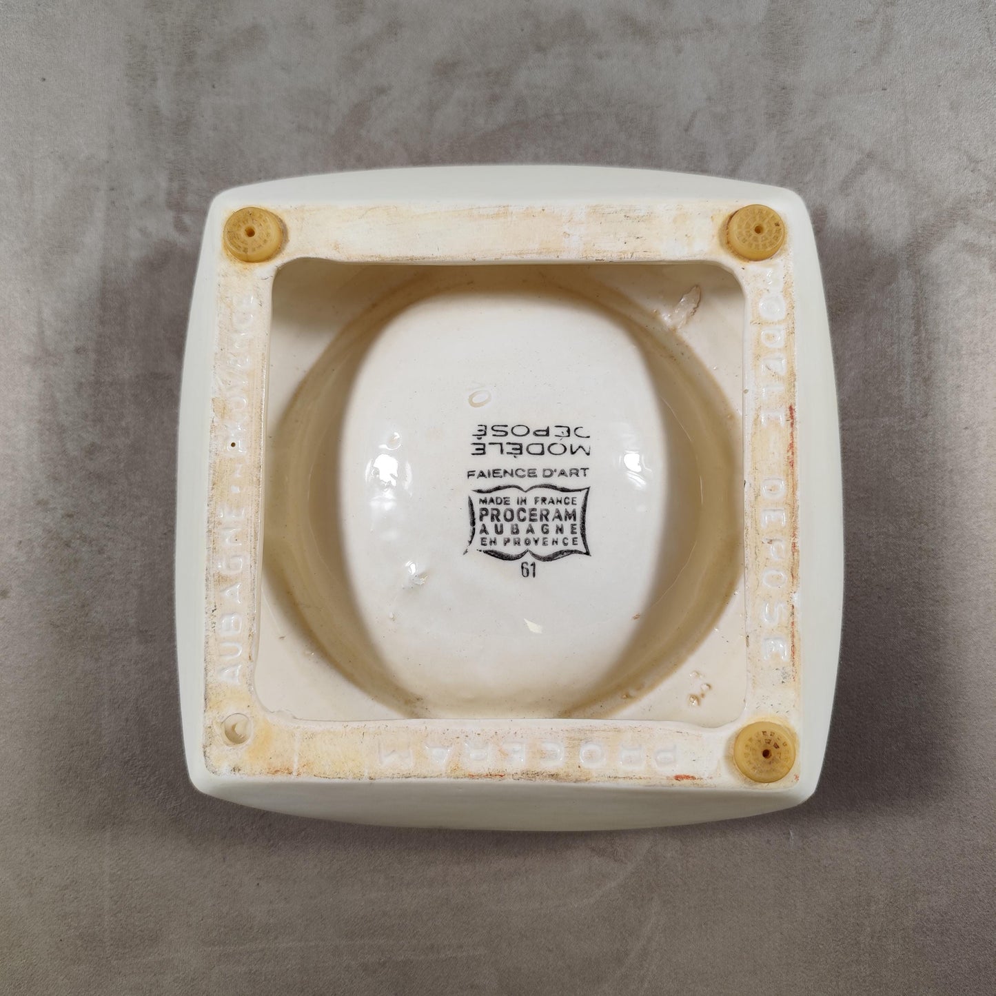 Cendrier Publicitaire XXL Royale Menthol en faience d'art Porceram Made in France Vintage 1970