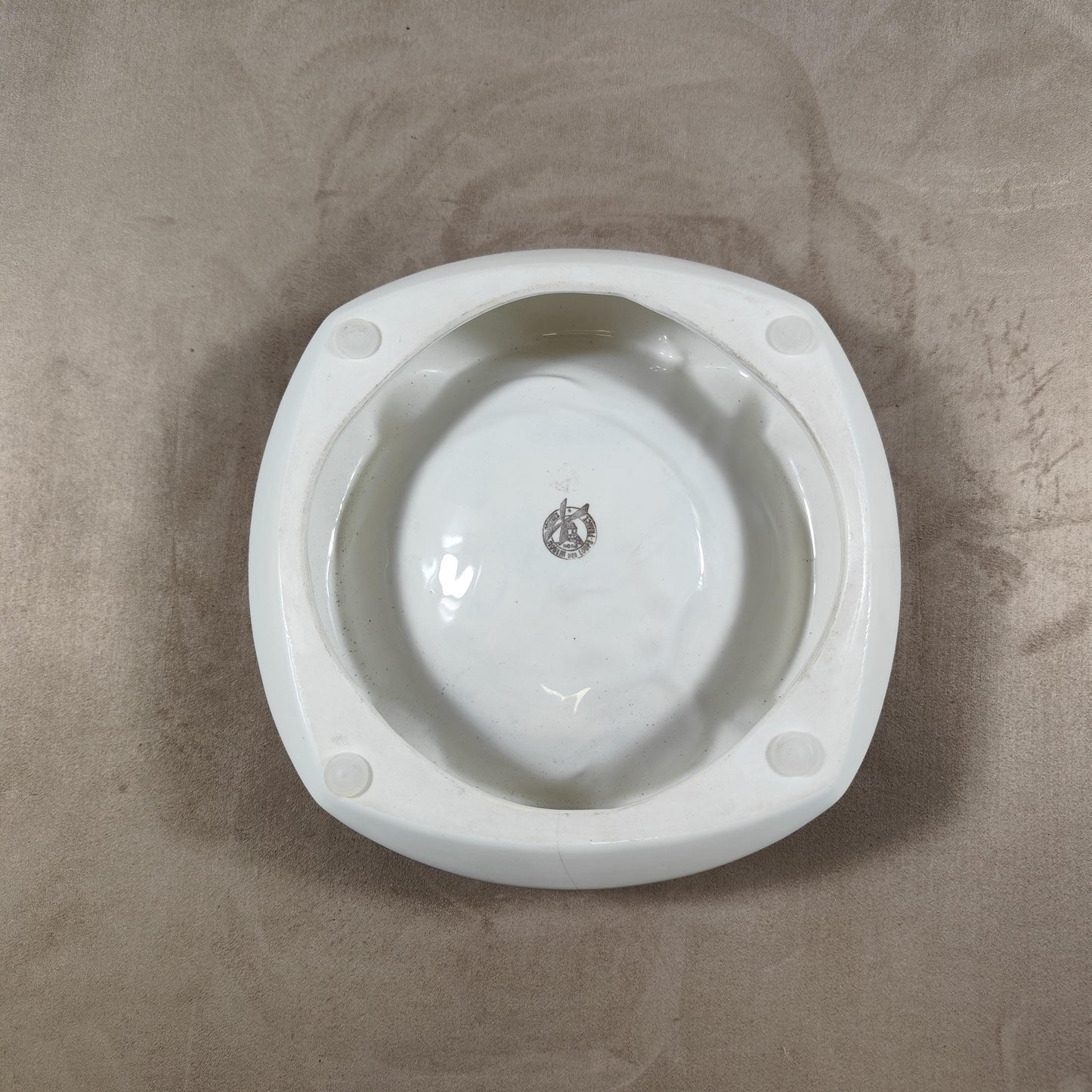 Cendrier Publicitaire XXL Campari en faience par Moulin des Loups Made in France Vintage 1970