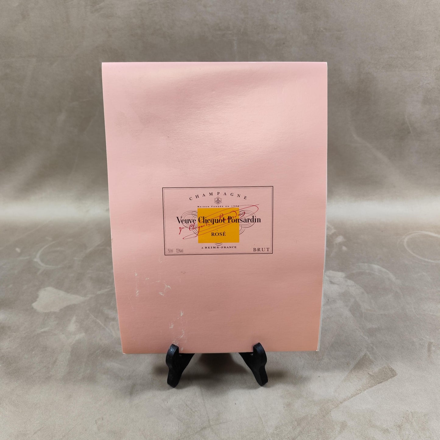 Bloc note A4, Carnet Champagne Veuve Clicquot Ponsardin Rose Made in France Vintage 1990