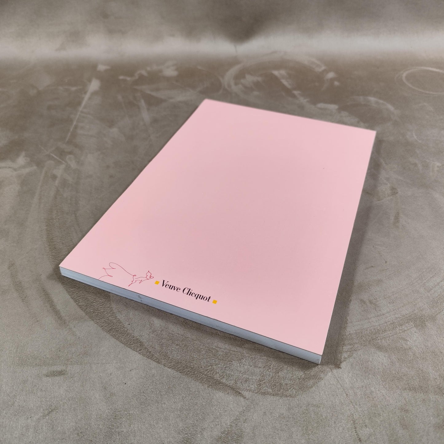 Bloc note A4, Carnet Champagne Veuve Clicquot Ponsardin Rose Made in France Vintage 1990